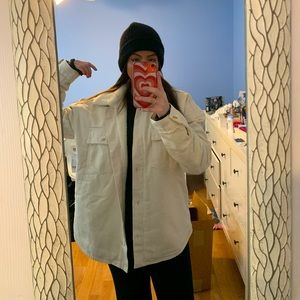 NEW PACSUN BONE SHERPA JACKET W FREE SHIP